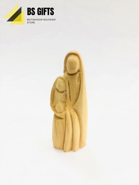 Classic shape small size holy family 11x4 cm