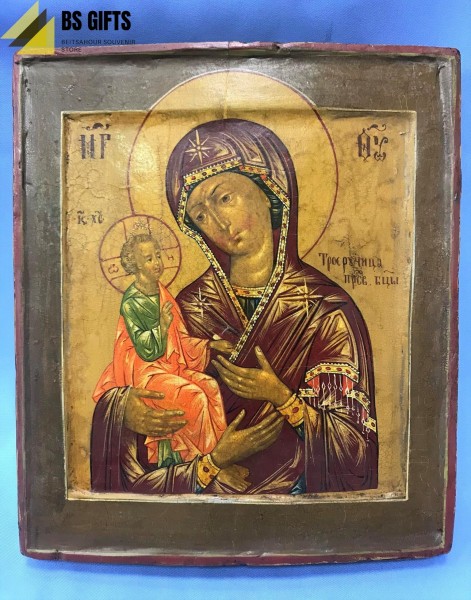 Icon Virgin Mary with three hands #3 30x26cm