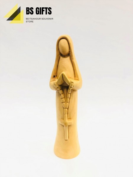 Faceless virgin mary carrying a rosary 22.50x5 cm