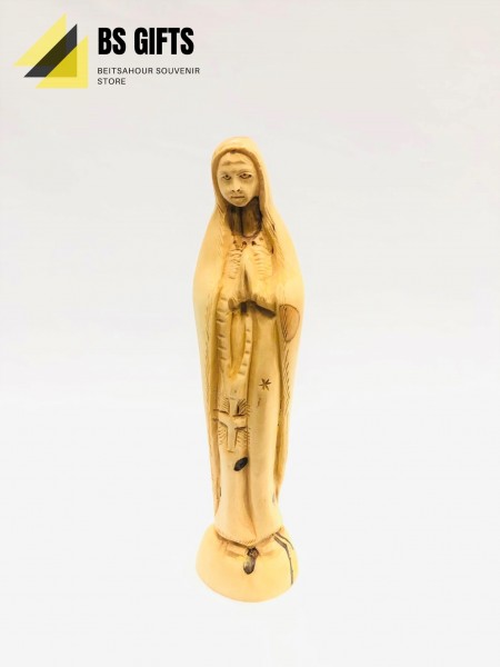 Handmade virgin mary carrying rosary 22.50x6 cm