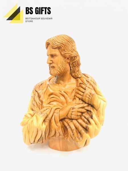 Artistic made medium size bust of jesus christ 22x16 cm