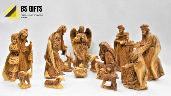 Rare special artist made nativity scene