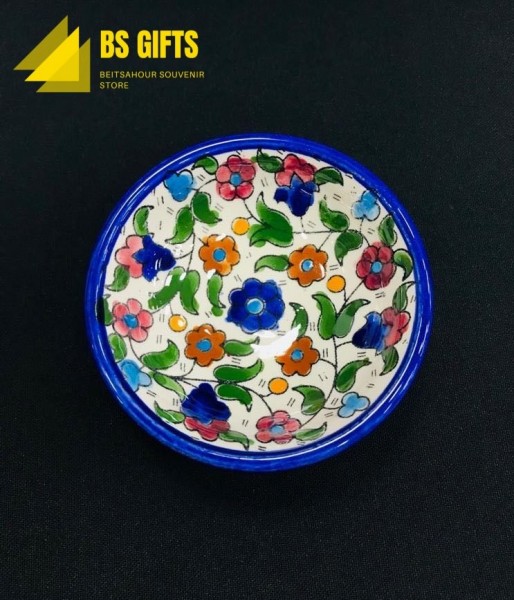 Small Round Bowl (Coloured Flowers)