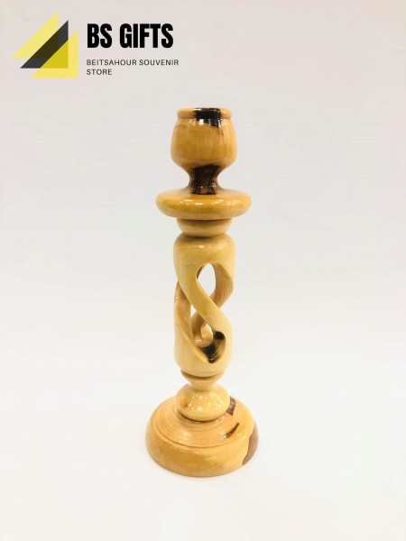 Candlestick double spiral 17.50x7.50 cm
