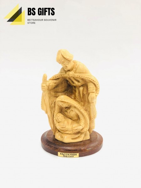 Artist made small size classic holy family 10x7 cm