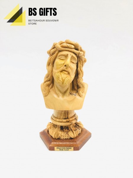 Artistic work jesus face with base 13x8 cm
