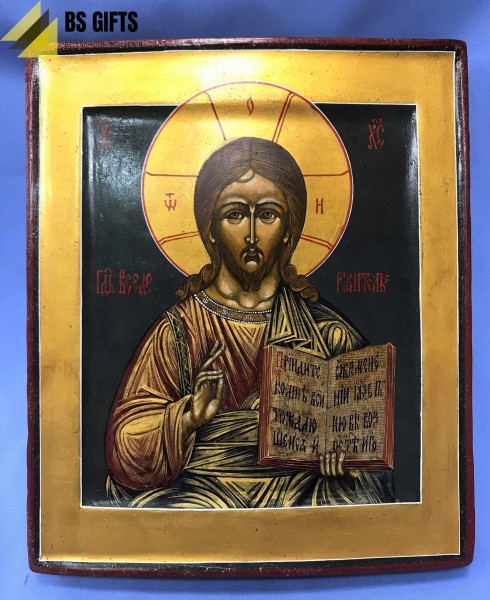 Icon of Jesus Christ Pantocrator 32x27cm