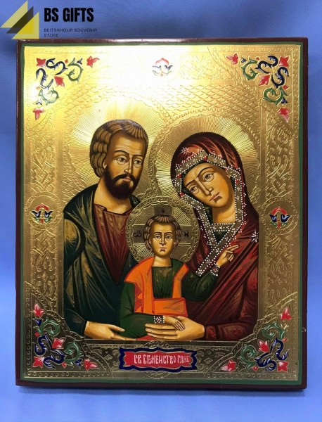 Icon of Holy Family 31.50x26.30cm