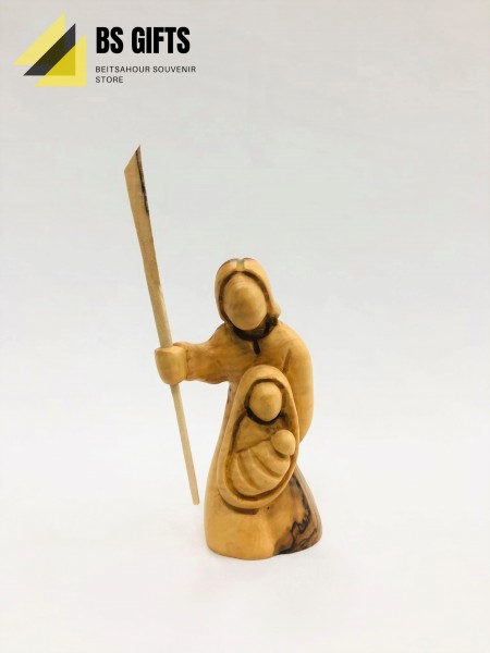 Joseph with staff small size holy family 12x5.50 cm