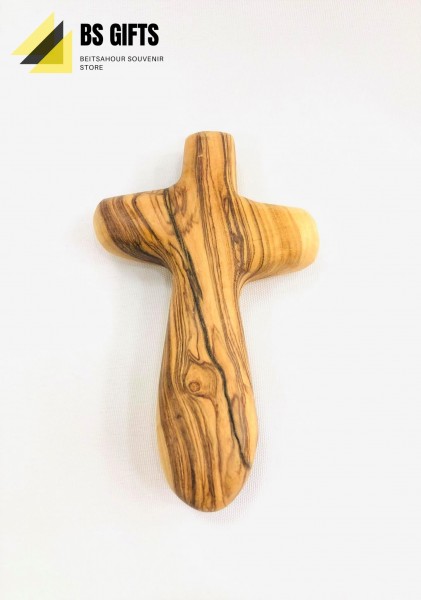 High quality Olive wood comfort and healing cross