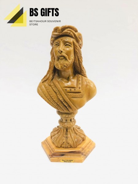 Artistic work bust of jesus christ with scarf 19x10 cm