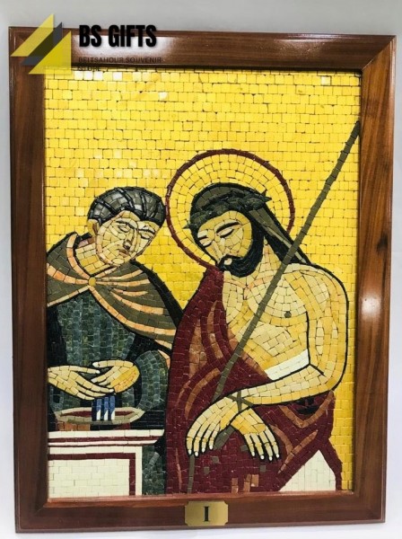 The 14 Stations of The Cross (Mosaic-Artist Made)