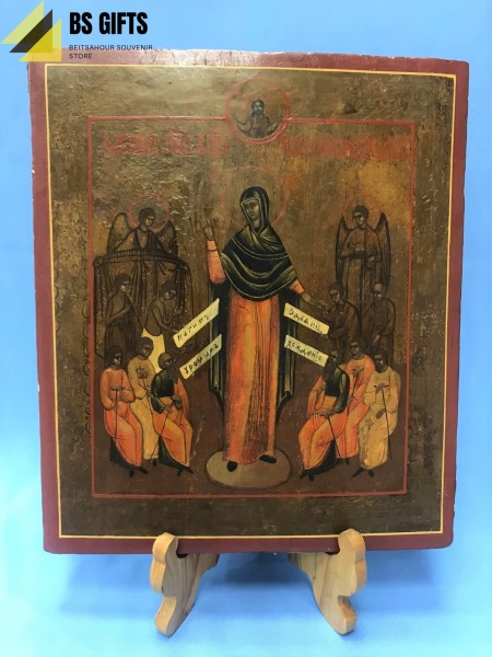 Icon Virgin Mary of Joy and hope #1 31.50x27cm