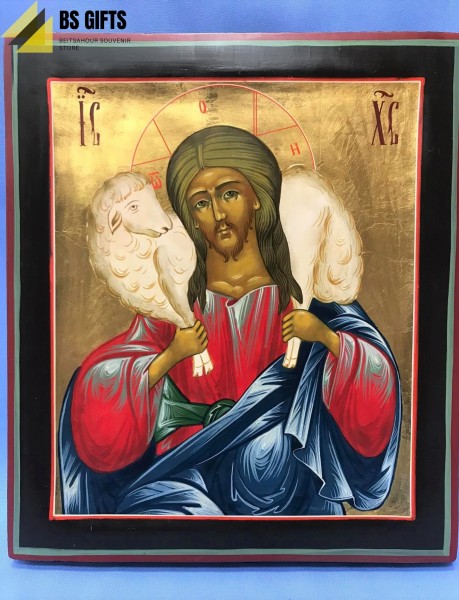 Icon Jesus the Good Shepherd 30.50x26.50cm